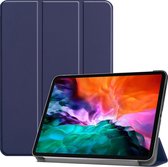Mobigear - Tablethoes geschikt voor Apple iPad Pro 12.9 (2021) Hoes | Mobigear Tri-Fold Bookcase - Donkerblauw