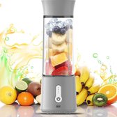 Smoothie Maker Portable - Innovigo - Blender To Go - Portable Blender - Draagbare Blender - 0.5 Liter - Draadloos - USB-C Oplaadbaar - Grijs - BES LED