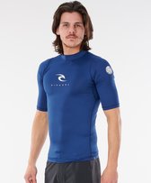 Rip Curl - UV-rashguard voor heren - Corps - Korte mouw - Navy - maat XL
