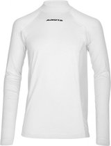 Masita | Thermoshirt Dames Lange Mouw Colshirt Skin Trainingsshirt Heren Kind Unisex 100% Polyester Sneldrogend - WHITE - 140