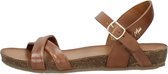 Mexx Graft Sandalen Plat - cognac - Maat 40