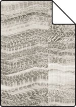 Proefstaal Origin Wallcoverings behang marmer motief lichtgrijs - 337246 - 26,5 x 21 cm