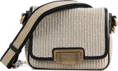 Gianni Chiarini    Crossbodytas Dames / Handtas - Leer - Alyssa raffia - Zwart