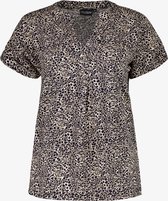 TwoDay dames blouse met dierenprint - Beige - Maat L