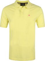 Scotch and Soda - Pique Polo Geel - S - Regular-fit