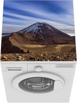 Wasmachine beschermer mat - De Ngauruhoe in het Nationaal park Tongariro op North Island - Breedte 60 cm x hoogte 60 cm