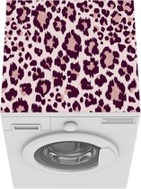 Wasmachine beschermer mat - Patronen - Panter - Roze - Breedte 60 cm x hoogte 60 cm