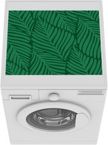Wasmachine beschermer mat - Bladeren - Patroon - Jungle - Breedte 55 cm x hoogte 45 cm