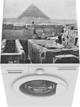 Wasmachine beschermer mat - de Piramide van Khafre in Gizeh - Breedte 60 cm x hoogte 60 cm