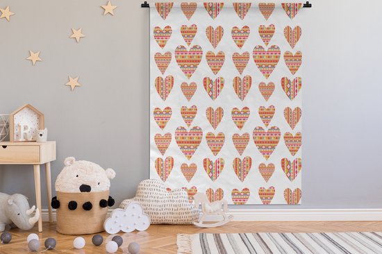 Tapisserie - Tapisserie - Coeur - Amérique du Sud - Motifs - 150x200 cm - Tapisserie