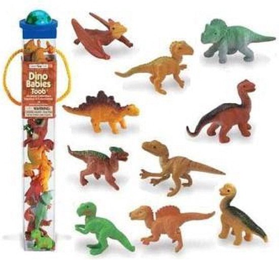 Figurines en plastique Baby Dino 12 pièces | bol