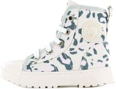 Shoesme canvas boots met lila luipaardprint
