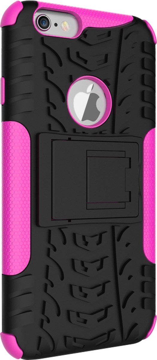 Peachy Shockproof bescherming hoesje geschikt voor iPhone 6 6s case - Roze
