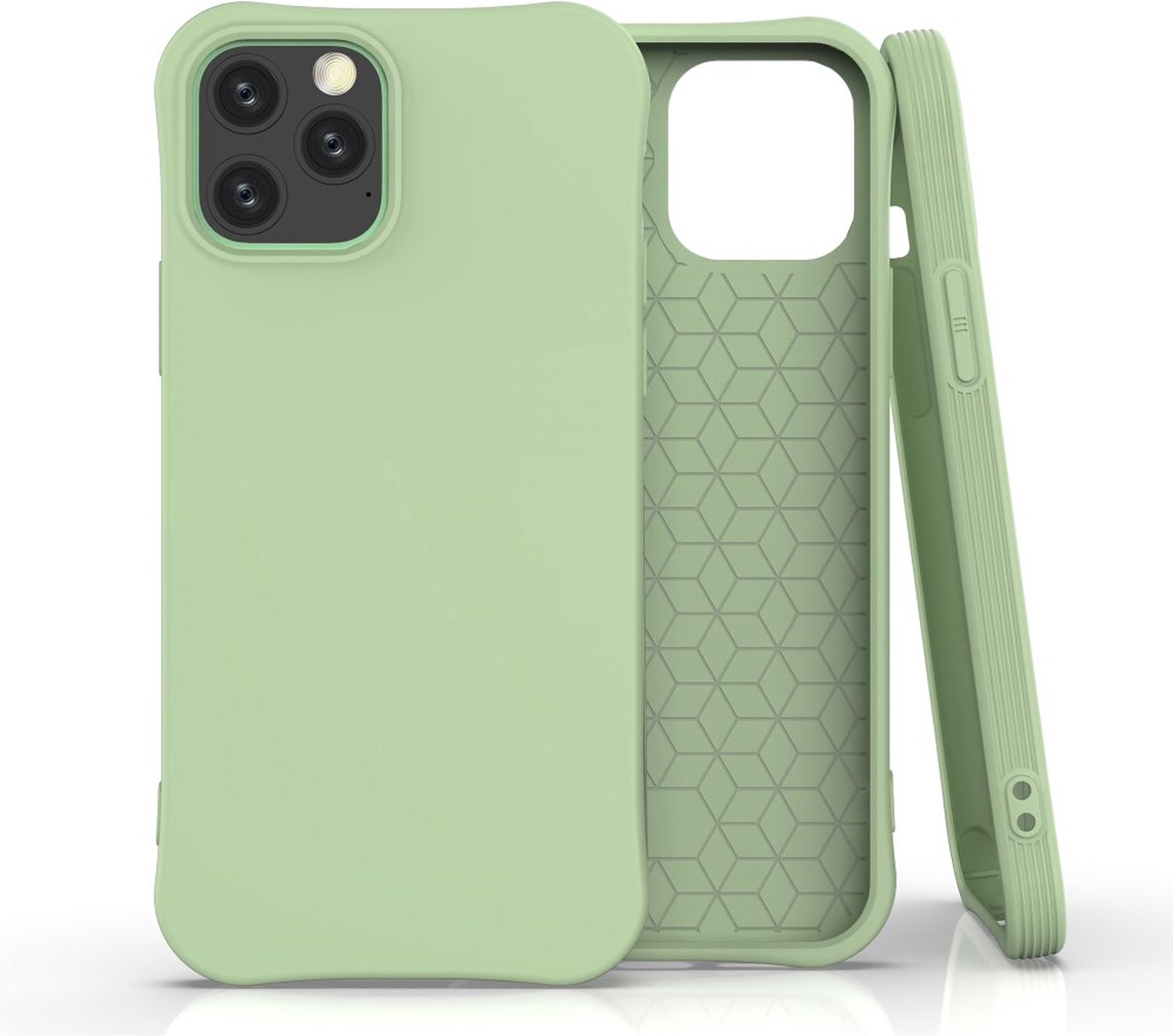 Peachy Soft case TPU hoesje geschikt voor iPhone 12 Pro Max - groen