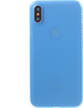 Peachy Blauw hoesje iPhone X XS TPU doorzichtig case