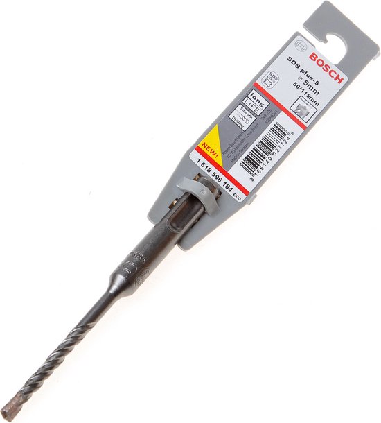 Bosch SDS plus-5 boor, 5mm diameter, 50/115mm lengte, nieuw