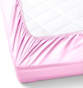 Y-NOT - Crispy Cotton Hoeslaken Matras - 180x200 - tot 25 cm matrasdikte - 100% Katoen - 180 draaddichtheid - Roze