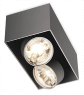 Mawa Design - wi-ab-kb Opbouwspot - twee spotlichten - Ked - Metallic