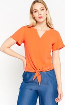 LOLALIZA T-shirt - Koraal - Maat S