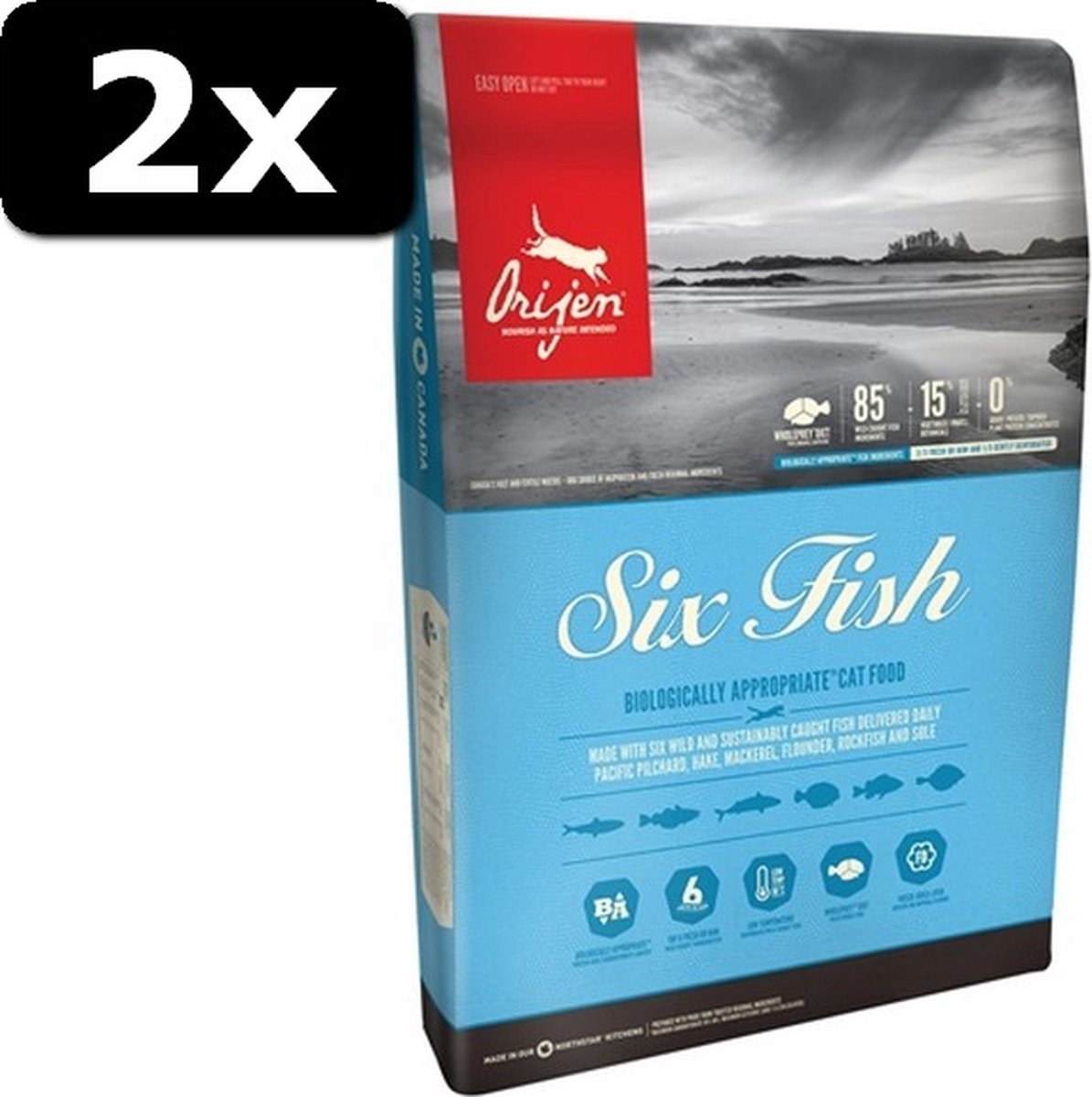 Orijen ORIJEN 6 FISH CAT 1,8KG