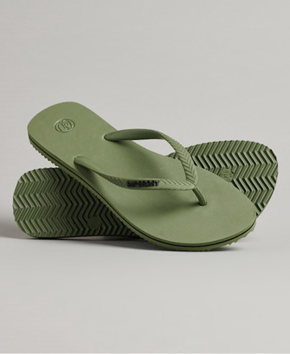 Superdry Dames Klassieke vintage teenslippers Khaki
