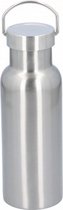 thermosbeker 500 ml RVS 21 cm zilver