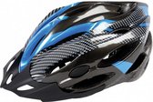 fietshelm Allround in-mold zwart/blauw maat 58-62 cm
