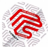 B-Craft The Gentle flights wit/rood 3 stuks