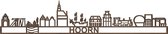 Skyline Hoorn Notenhout 165 Cm Wanddecoratie Voor Aan De Muur Met Tekst City Shapes