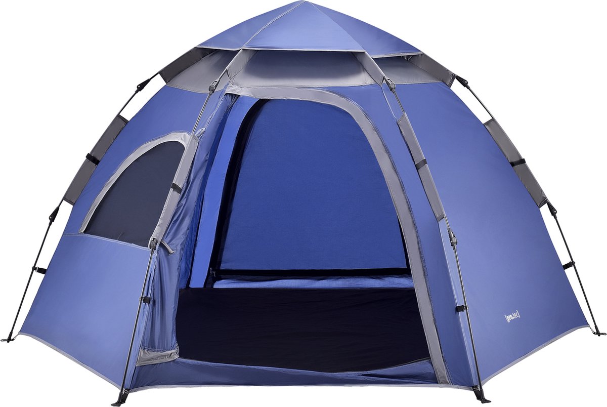 Tent Nybro automatisch 240x205x140 cm blauw