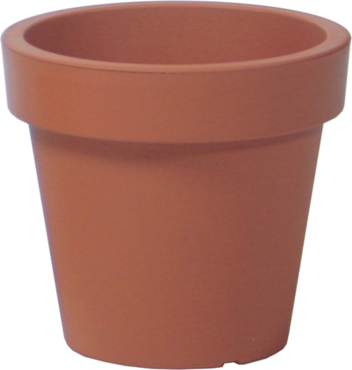 Cache-pot/pot de fleurs Basic plastique dia 13,5 cm/hauteur 12 cm terre  cuite pour... | bol.com