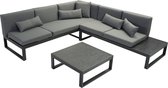 SenS Garden Furniture - Malaga Aluminium Loungeset - Grijs - 80x80x30