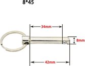 Zekeringspen Borgpen Staal Kogelkopborgpen Borgclip Kogelpen M8*45mm