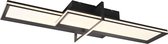 LED Plafondlamp - Nitron Carlos - 34W - Warm Wit 3000K - Dimbaar - Vierkant - Mat Antraciet - Aluminium