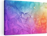 Artaza Canvas Schilderij Abstracte Kunst - Kleurvol Achtergrond - 90x60 - Foto Op Canvas - Canvas Print - Muurdecoratie