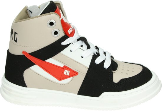 Red Rag 13575 - Half-hoogJongensKindersneakers - Kleur: Wit/beige - Maat: 28