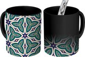 Magische Mok - Foto op Warmte Mokken - Koffiemok - Design - Gothic - Groen - Magic Mok - Beker - 350 ML - Theemok