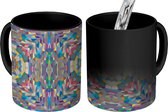 Magische Mok - Foto op Warmte Mokken - Koffiemok - Abstract - Patronen - Vierkant - Magic Mok - Beker - 350 ML - Theemok