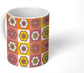 Mok - Koffiemok - Bloemen - Bohemian - Design - Mokken - 350 ML - Beker - Koffiemokken - Theemok