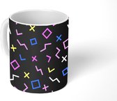 Mok - Koffiemok - Game Console - Vector - Abstract - Mokken - 350 ML - Beker - Koffiemokken - Theemok