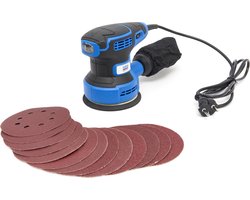 Variabele Excenterschuurmachine 320 Watt Inclusief 12 Schuurvellen