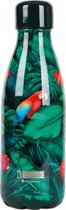 thermosfles Tropical Birds 350 ml RVS groen/rood