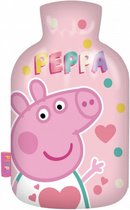 warmwaterkruik Peppa Pig 2 liter rubber/polyester roze