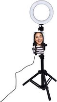 selfiestandaard Vlogging 16 cm led 4-delig