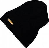 beanie junior polyester zwart mt 1-3 jaar