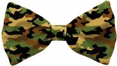 kattenvlinderdasje polyester legergroen maat S