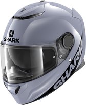 SHARK SPARTAN 1.2 BLANK Motorhelm integraalhelm Zilver Nardo - Maat XL