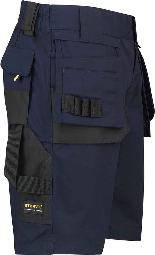 STØRVIK Job Pantalon de travail Court Homme - Taille 3XL - Bleu foncé