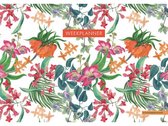 weekplanner Tropical Flowers 30 x 21 cm papier