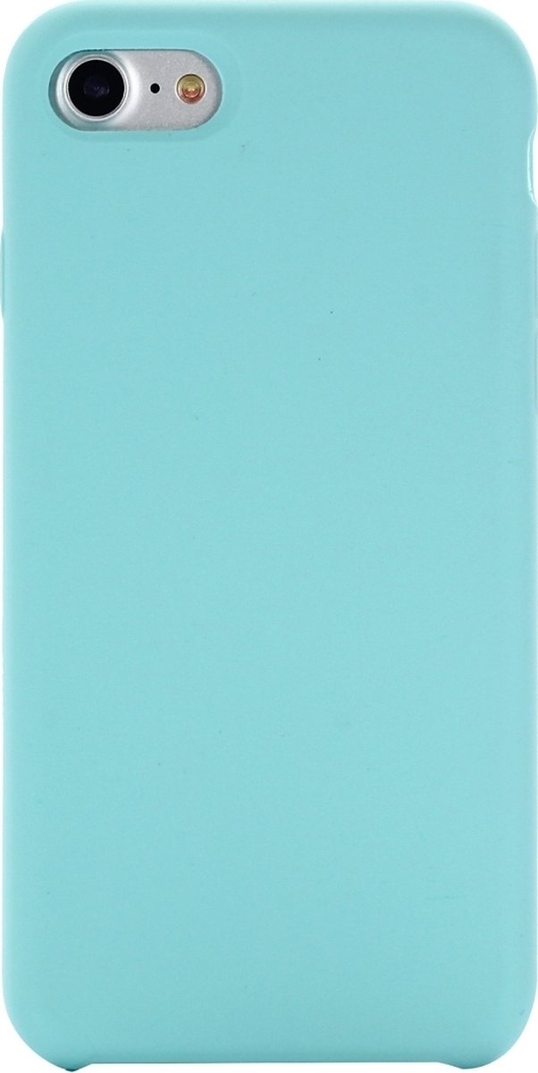 Mobigear Hoesje geschikt voor Apple iPhone SE (2020) Siliconen Telefoonhoesje | Mobigear Rubber Touch Backcover | iPhone SE (2020) Case | Back Cover - Turquoise